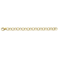 14KY Hollow Oval Link Bracelet