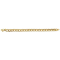 14KY Hollow Dia-Bar Curb Bracelet