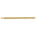 14KY Hollow Concaved Curb Bracelet