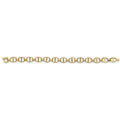 14KY Hollow Fancy Mariner Bracelet