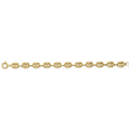 14KY Puffed Mariner Bracelet