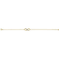 14KY CZ Infinity Chain Bracelet