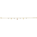 14K 3C Charm CZ Anklet 9+1