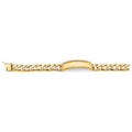 14KY Nugget Cuban Framed ID Bracelet