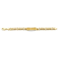 14KY Figaro Frame Junior ID Bracelet
