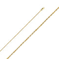 14KY 1.5MM SLD X-LIT DC ROPE CHN - 24