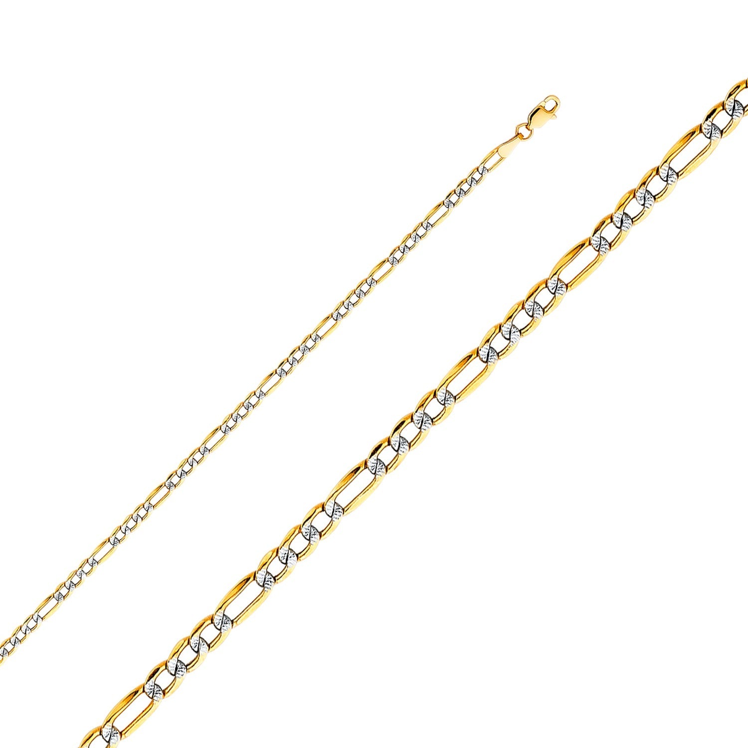 14K 2T 080(3.0MM) HOL FIG WP 3+1  24