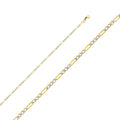 14K 2T 060(2.3MM) HOL FIG WP 3+1  24