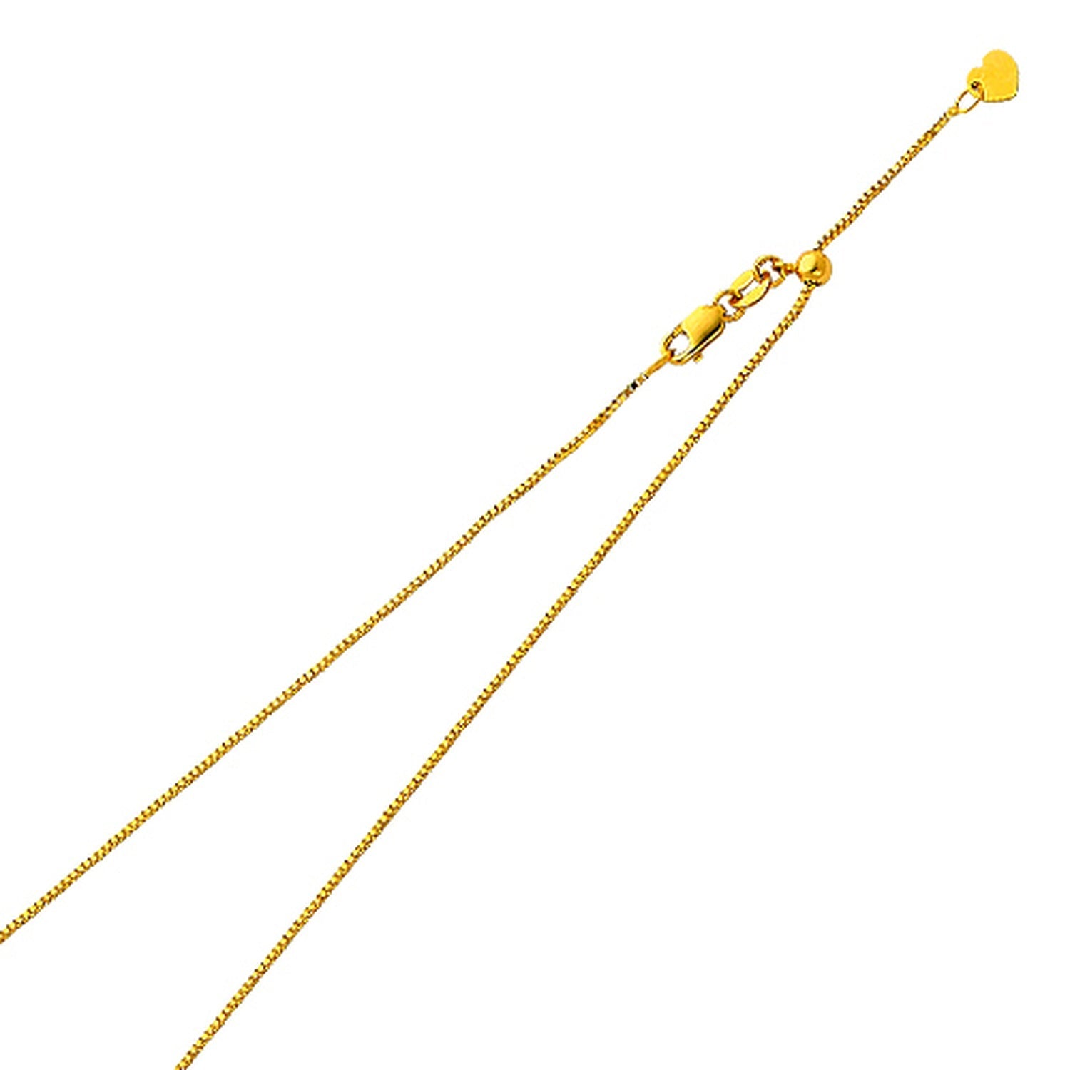 14KY 0.8MM ADJUST. BOX CHAIN - 20