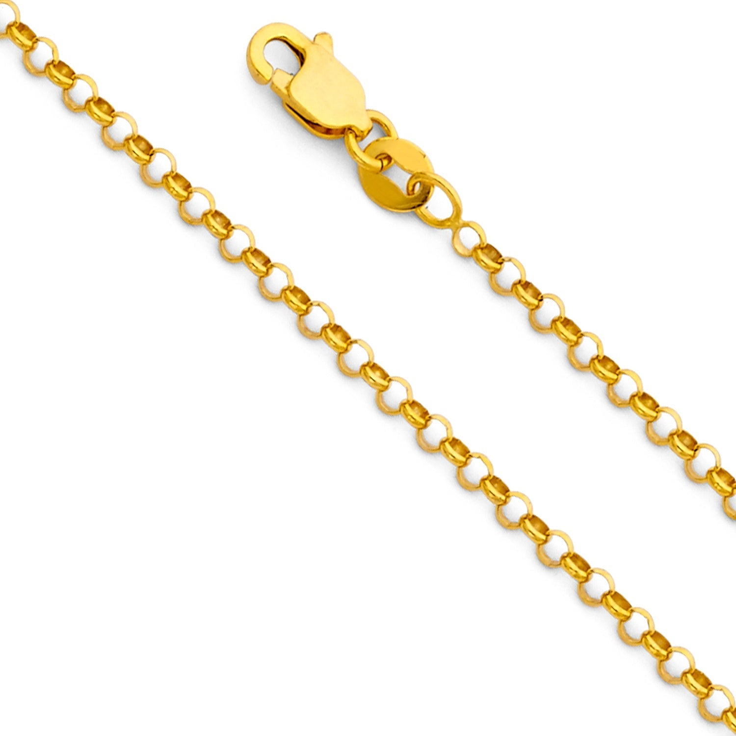 14KY 2.1MM ROUND ROLO CHAIN - 24