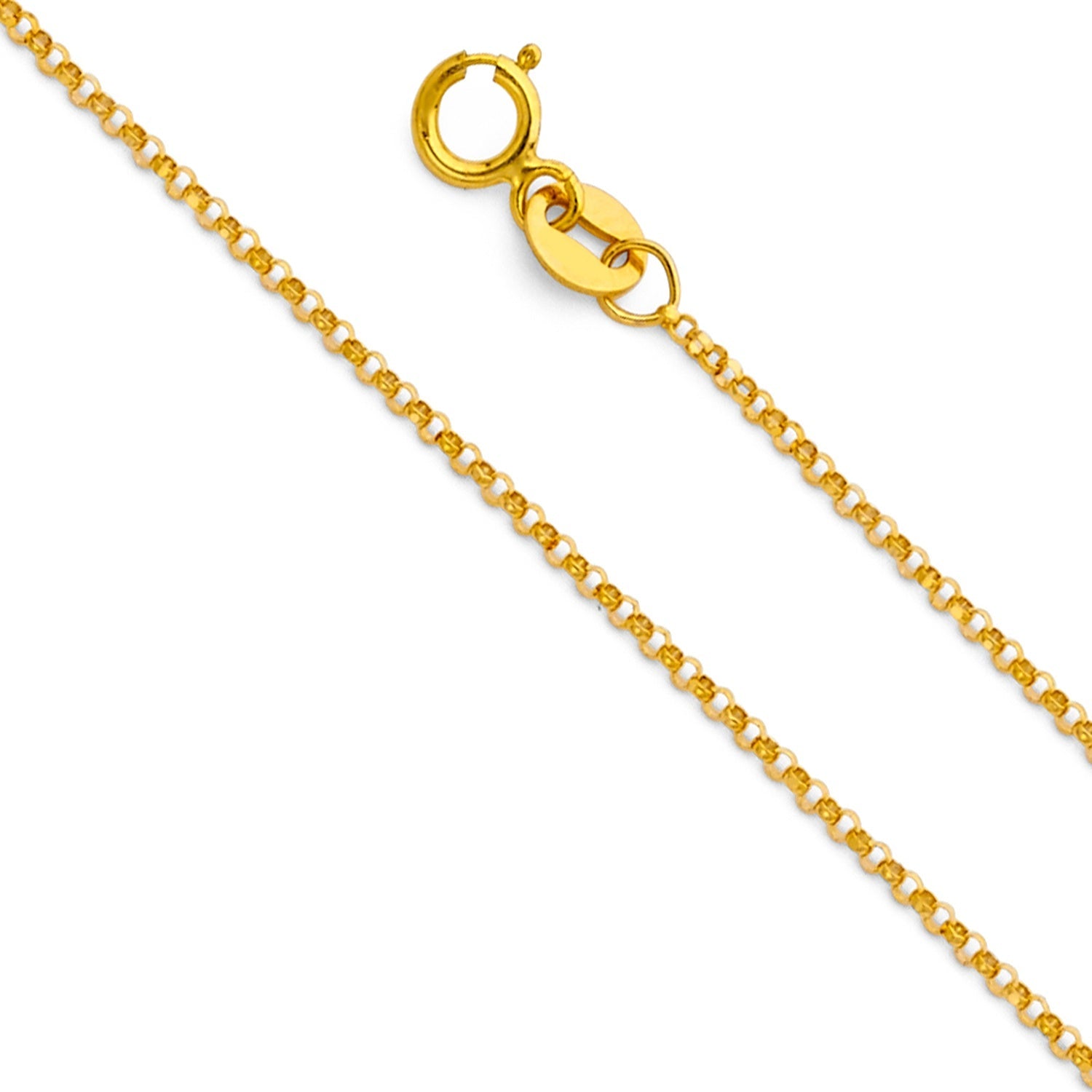 14KY 1.2MM ROUND ROLO CHAIN - 22