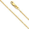 14KY 1.6MM SIDE CUT OVAL ROLO - 22