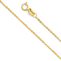 14KY 1.2MM SIDE CUT OVAL ROLO - 22