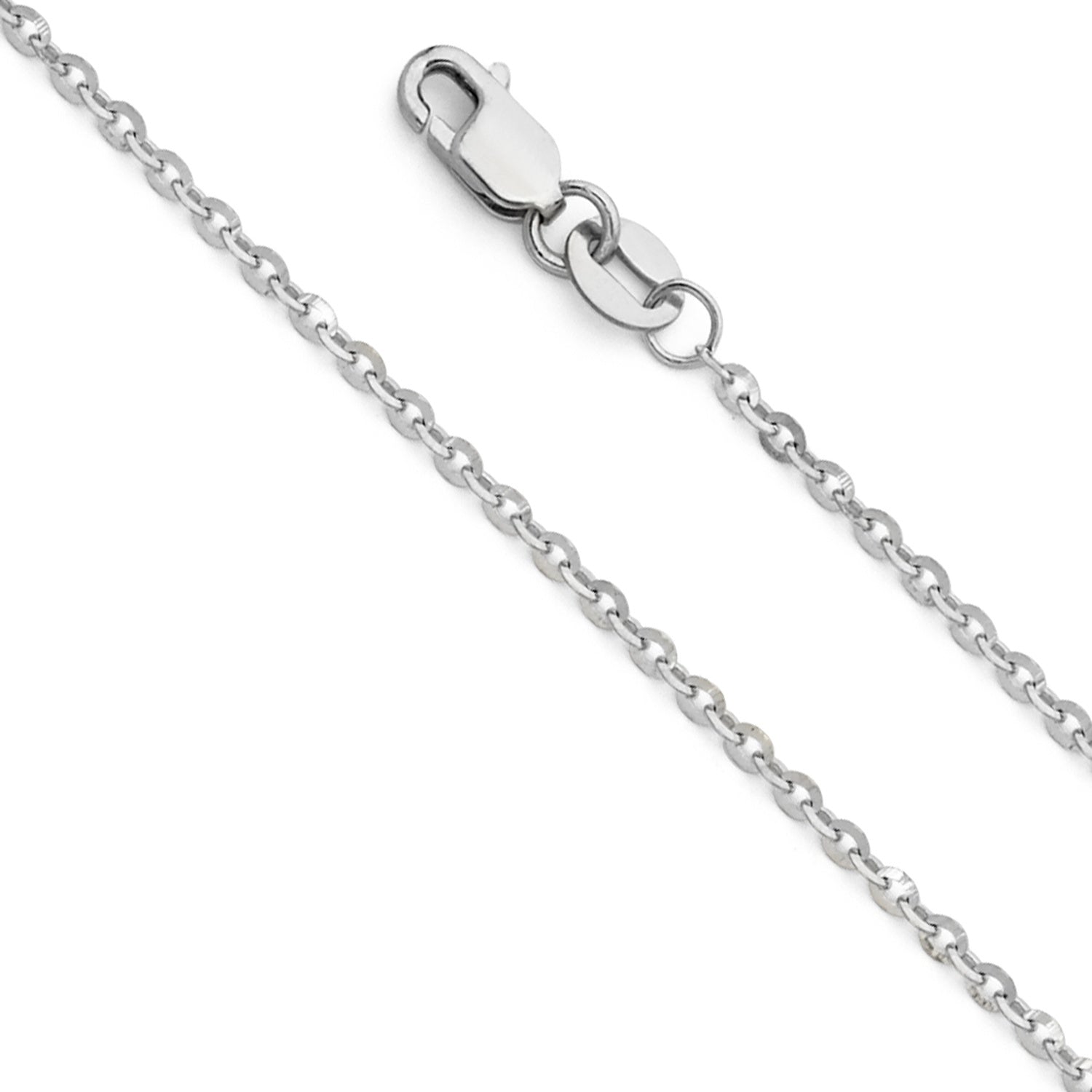 14KW 1.6MM SIDE CUT OVAL ROLO - 22