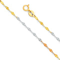14K 3C 1.7MM Plated Twist Mirror CH - 22