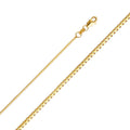 14KY 1.0MM BOX CHAIN - 24