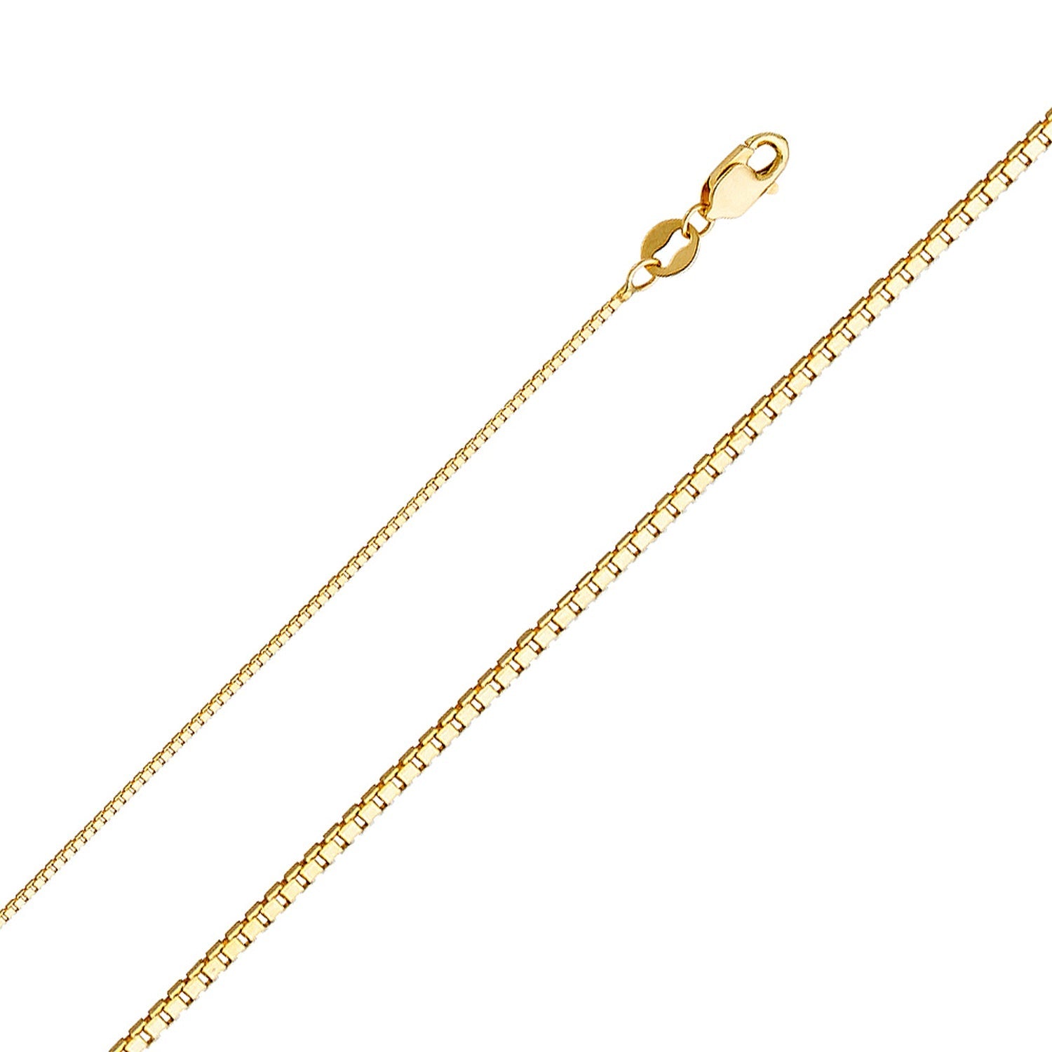 14KY 0.8MM BOX CHAIN - 24