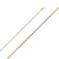 14K 3C Solid Rope 1.5mm DC 24