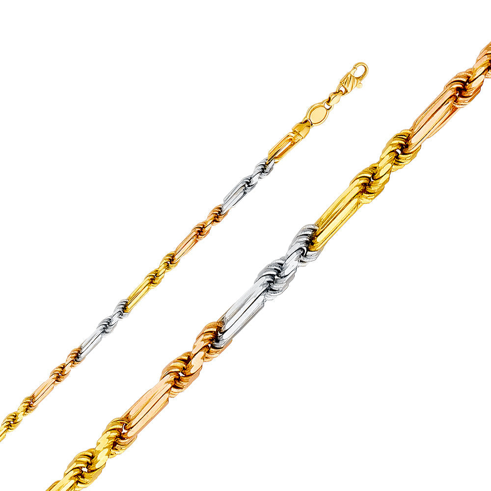 14K 3C Figarope 4mm 26