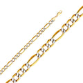 14K 2T Hol Figaro 3+1 Bevel 150 WP 26