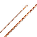 14K Pink Hol Half Rd Box 036x100 24