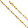14KY 2mm Moon-Cut bead chain  22