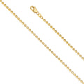 14KY 2.5mm Moon-Cut Bead Chain - 24