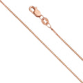 14K Pink 0.8mm Box Chain - 24