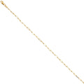 14KY 1.8mm Triangle DC Paperclip Chain - 24