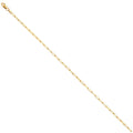 14KY 2.0mm Solid Square Paperclip Chain - 24
