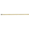 14K 2T 6.5mm Monaco Curb w/CZ Link  - 26