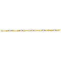 14K 2T Hollow Double Anchor Chain - 24