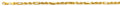 14KY 4mm Hollow Figaro Rope Chain - 24
