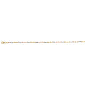 14K 3C 3mm Hollow Figaro Rope Chain - 24
