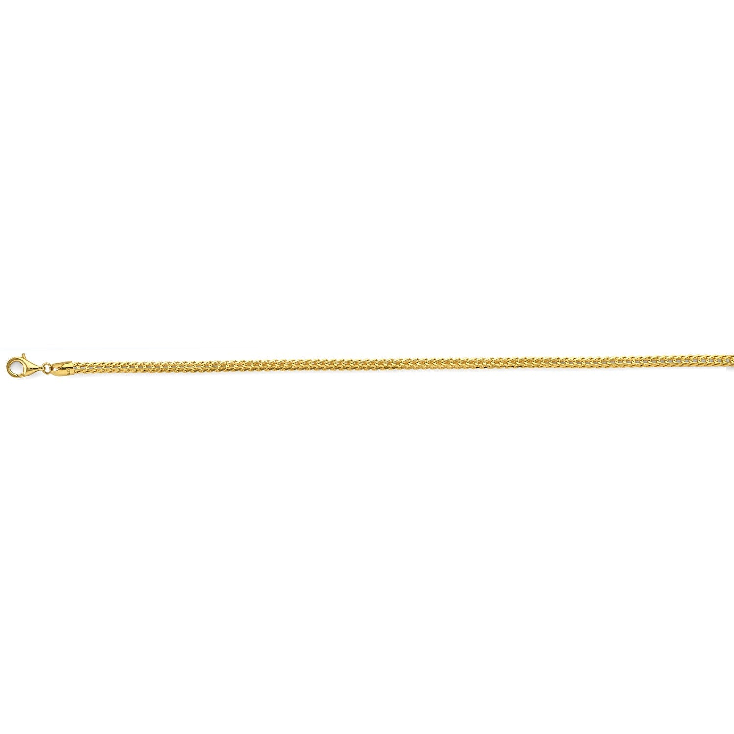 14KY 3mm 8DC Open Franco Chain - 24