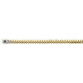 14K 2T 8.0mm Monaco Curb w/CZ Lock  - 26