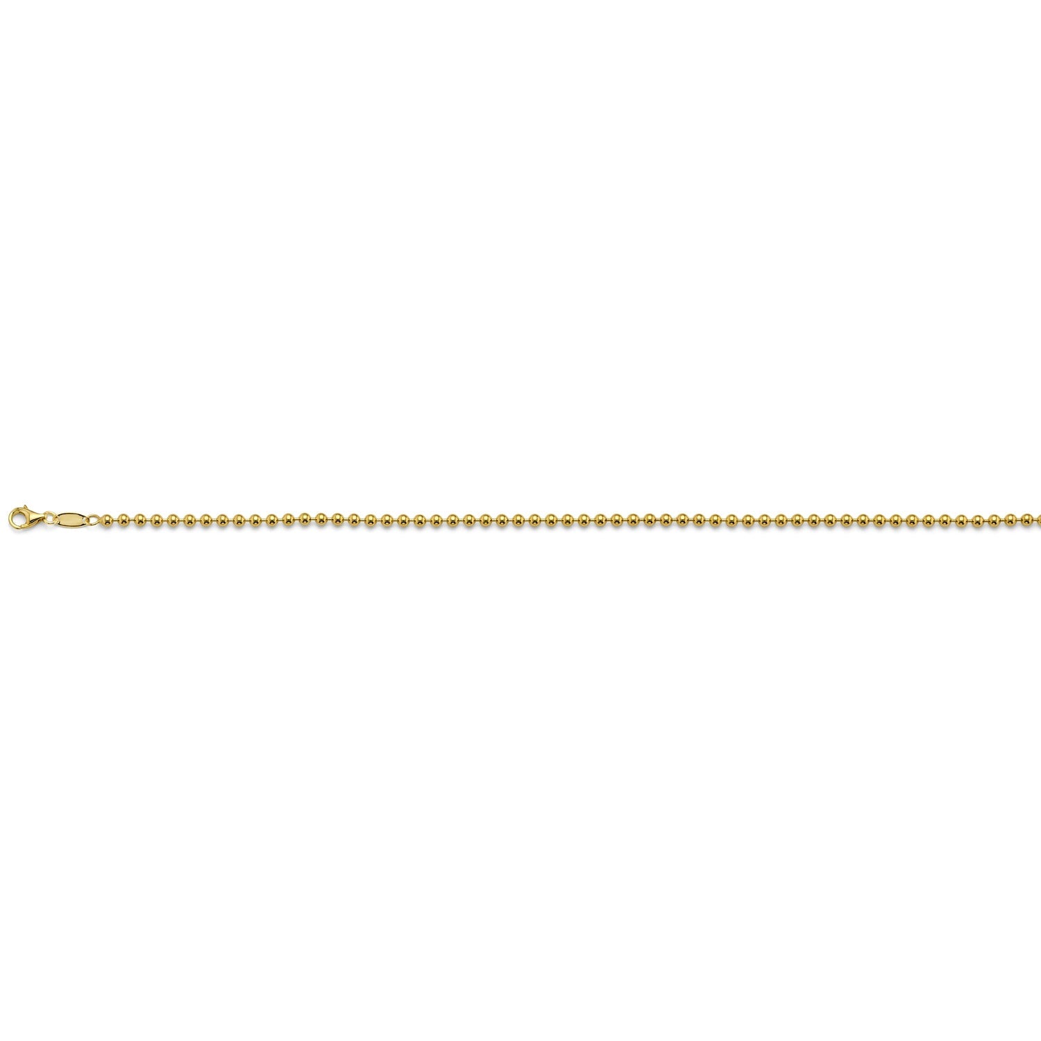 14KY 2.5mm Plain Ball Chain - 24