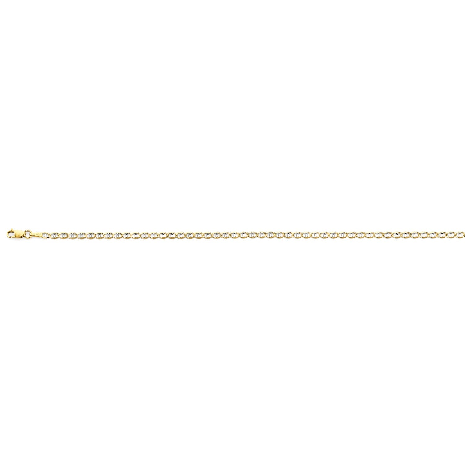 14K 2T 2.9mm Light Mariner Chain - 24