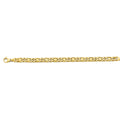 14KY 7.7mm Hollow Tiger Eye Chain - 26