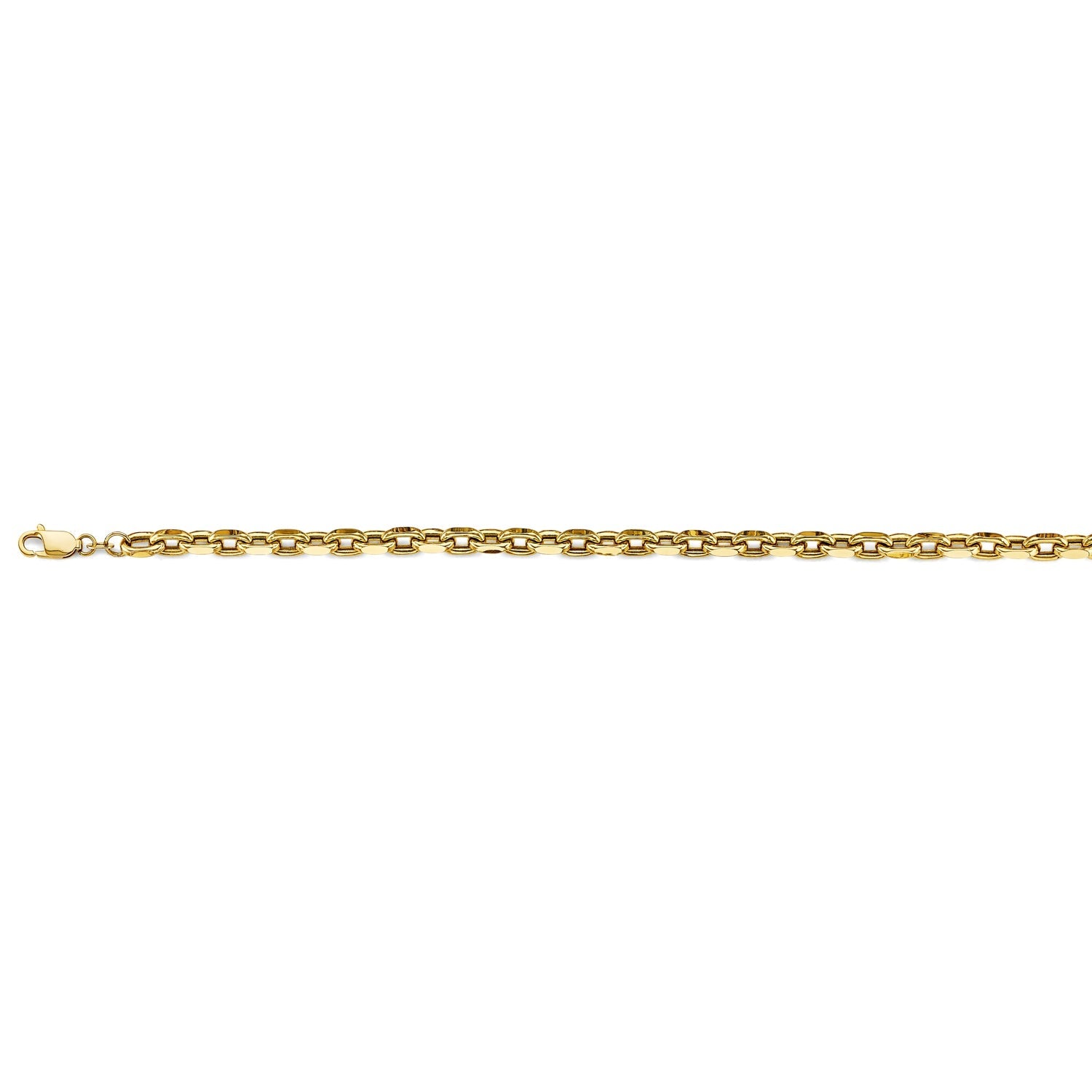 14KY 5.2mm Hol-Oval Rolo Chain - 26