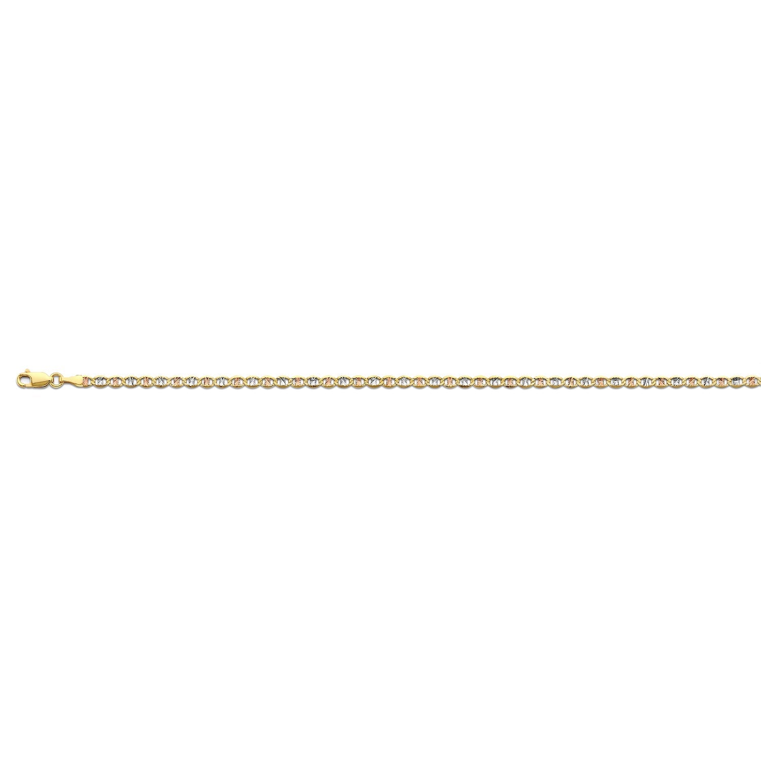 14K 3C 3.1mm Flat Mariner Star DC - 24