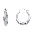 14KW DC MOON SHAPE HOOP EAR (20MM)