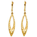 14KY FANCY HOL EAR W/LEVER BACK