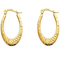 14KY DC OVAL HOLLOW EAR (15X26MM)