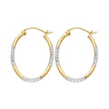 14K 2T DC RD TUBE OVAL HOOP (16X20MM)