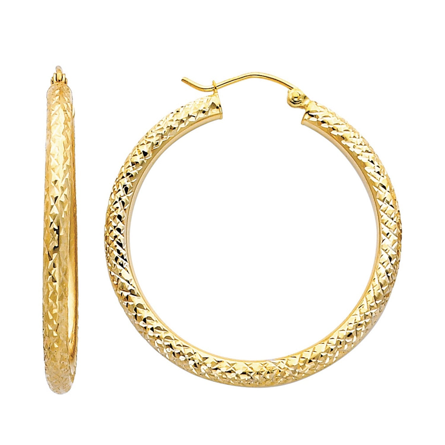 14KY DC 3.0MM RD HOOP EAR (35MM)