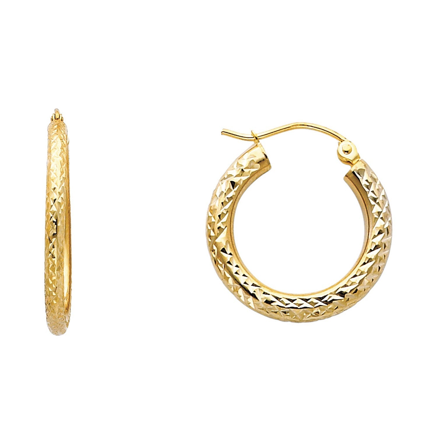 14KY DC 3.0MM RD HOOP EAR (20MM)