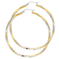 14K 2T SF DC 2.6MM SWIRL HOOP (55MM)