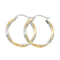 14K 2T SF DC 2.6MM SWIRL HOOP (20MM)