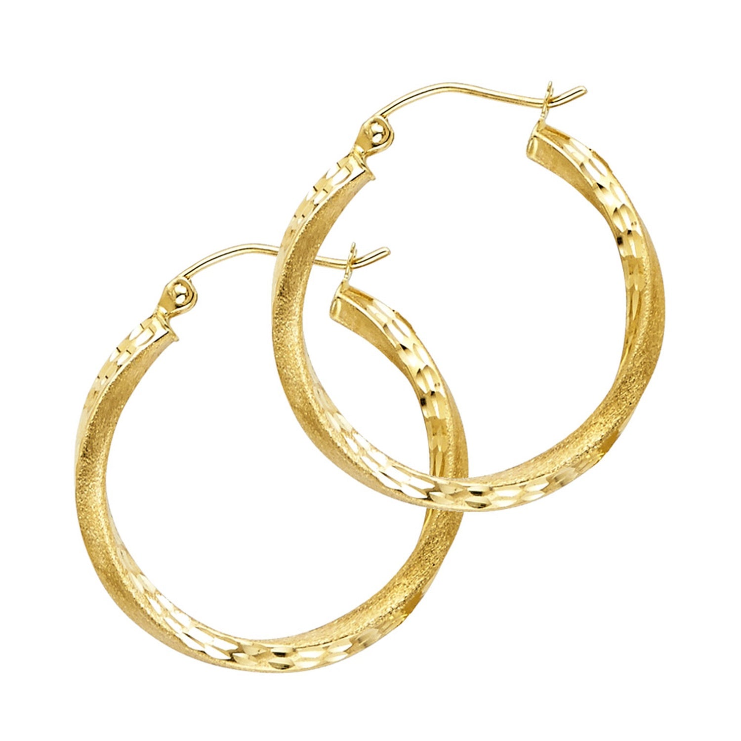 14KY SF DC 2.6MM SWIRL HOOP (20MM)
